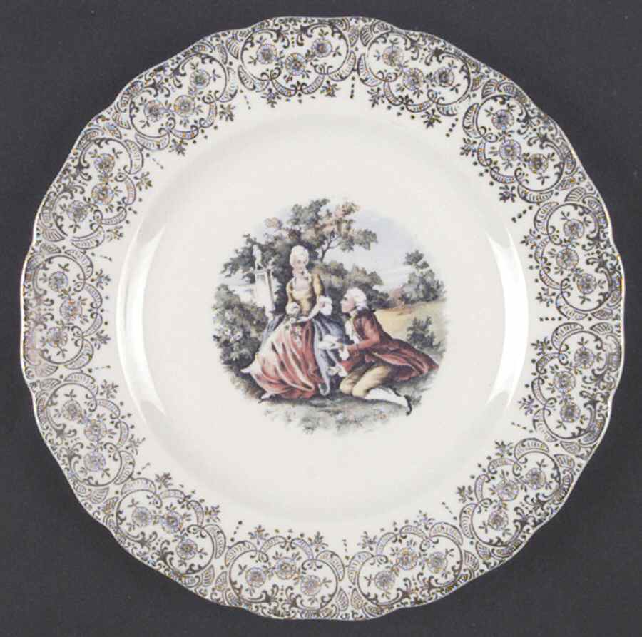 Empress Chantilly Salad Plate by Canonsburg-1