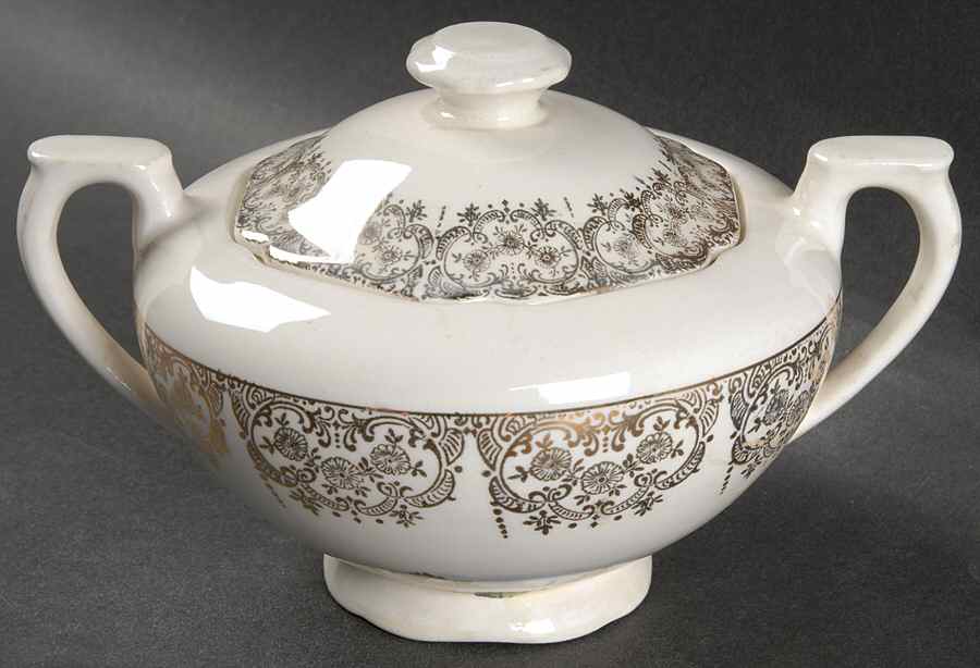 Empress Chantilly Sugar Bowl & Lid by Canonsburg-1