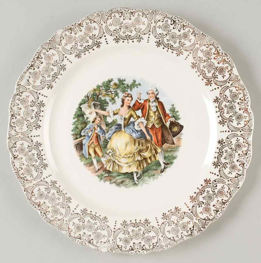 Empress Chantilly Luncheon Plate by Canonsburg-1