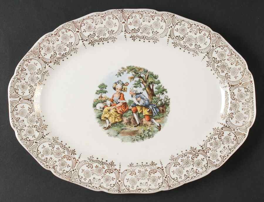 Empress Chantilly 11" Oval Serving Platter by Canonsburg-1