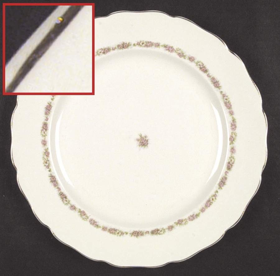 First Love (Solid Gold Trim) Dinner Plate by Canonsburg-1