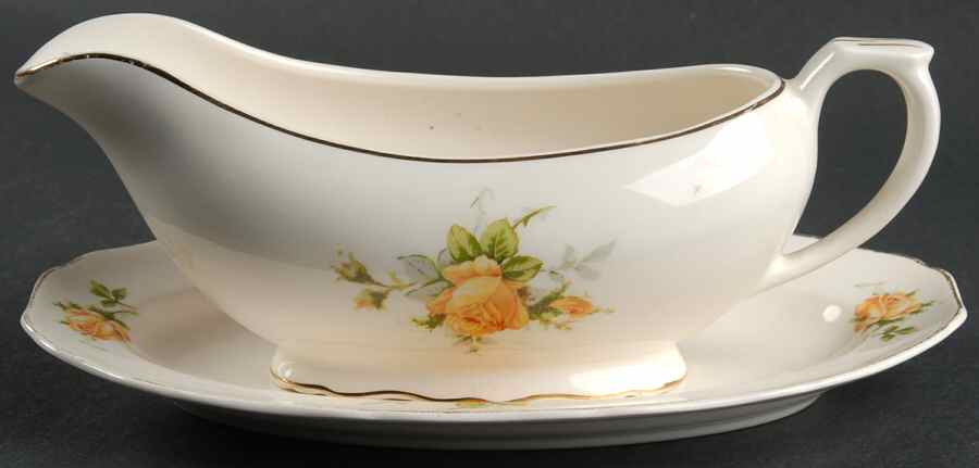 Golden Era Gravy Boat & Underplate/Relish by Canonsburg-1