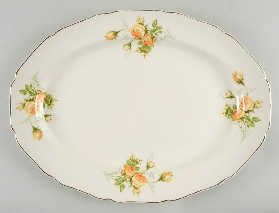 Golden Era 15" Oval Serving Platter by Canonsburg-1