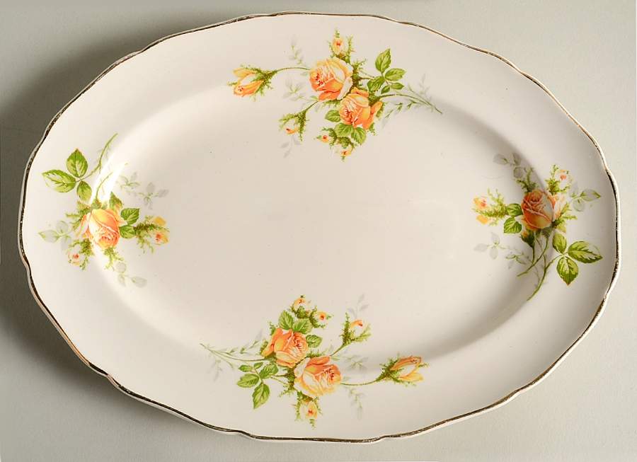Golden Era 11" Oval Serving Platter by Canonsburg-1