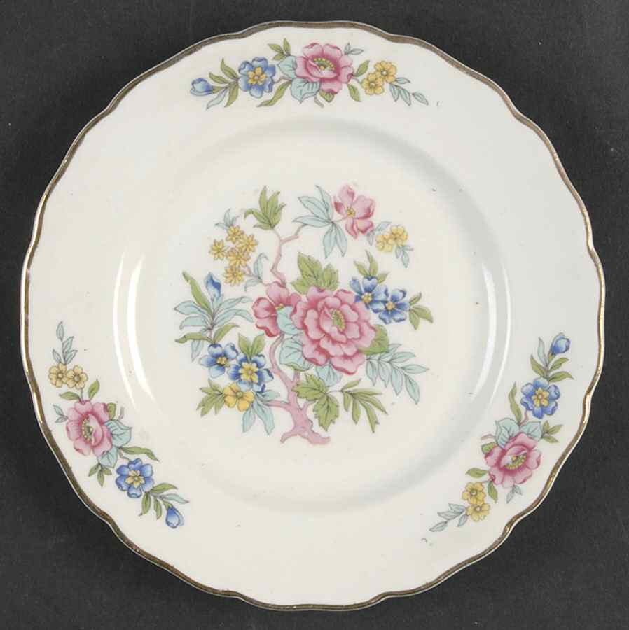 Indian Rose Bread & Butter Plate by Canonsburg-1