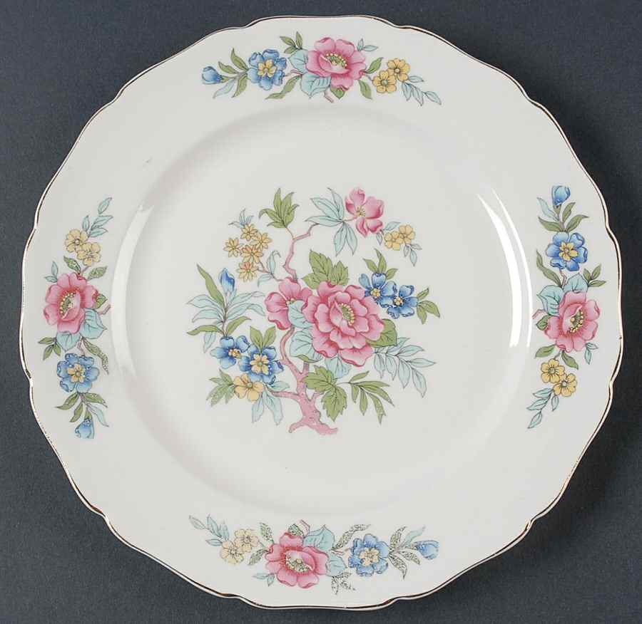 Indian Rose Salad Plate by Canonsburg-1