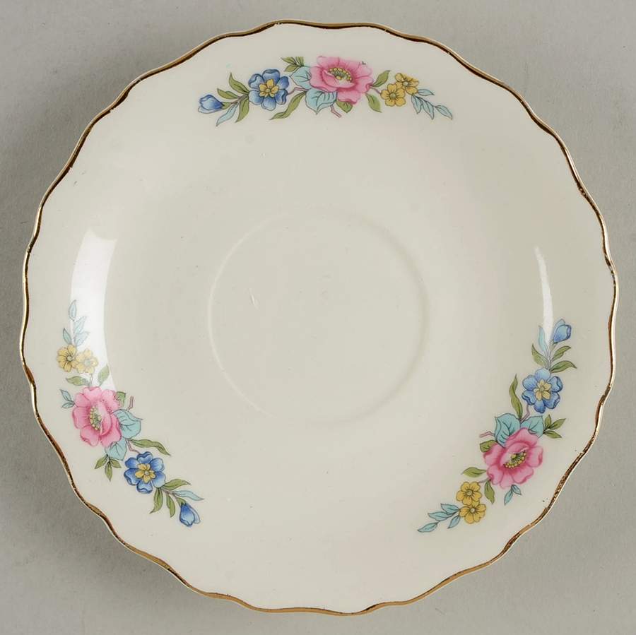 Indian Rose Saucer for Flat Cup by Canonsburg-1