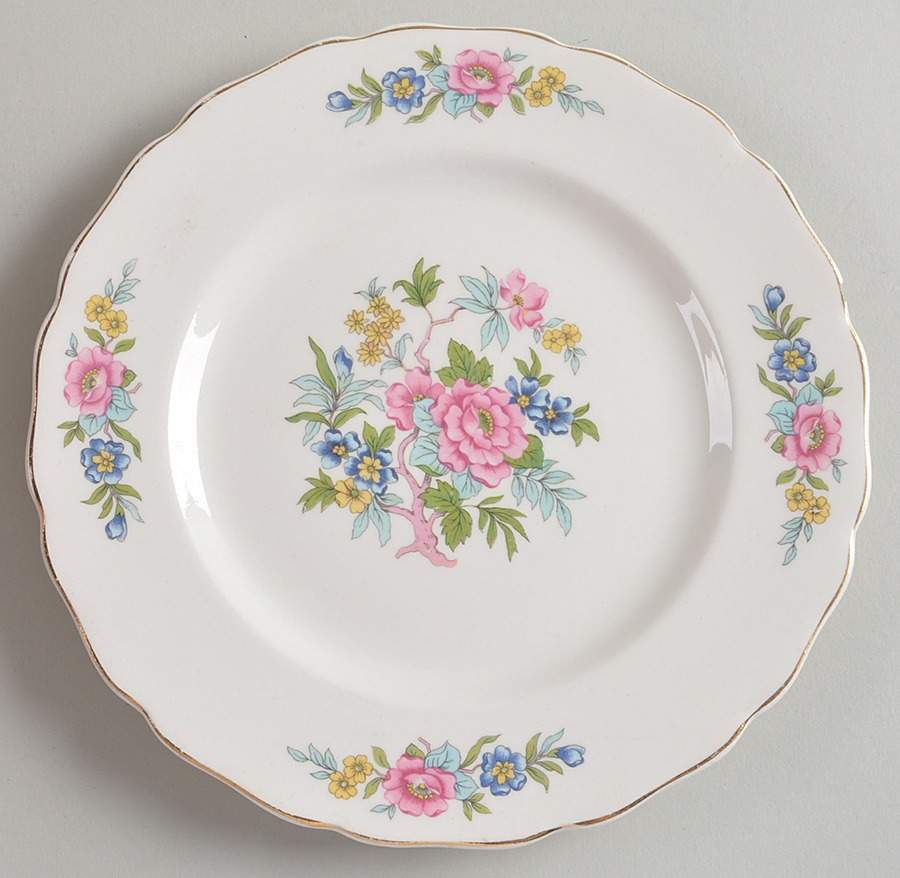 Indian Rose Dessert/Pie Plate by Canonsburg-1