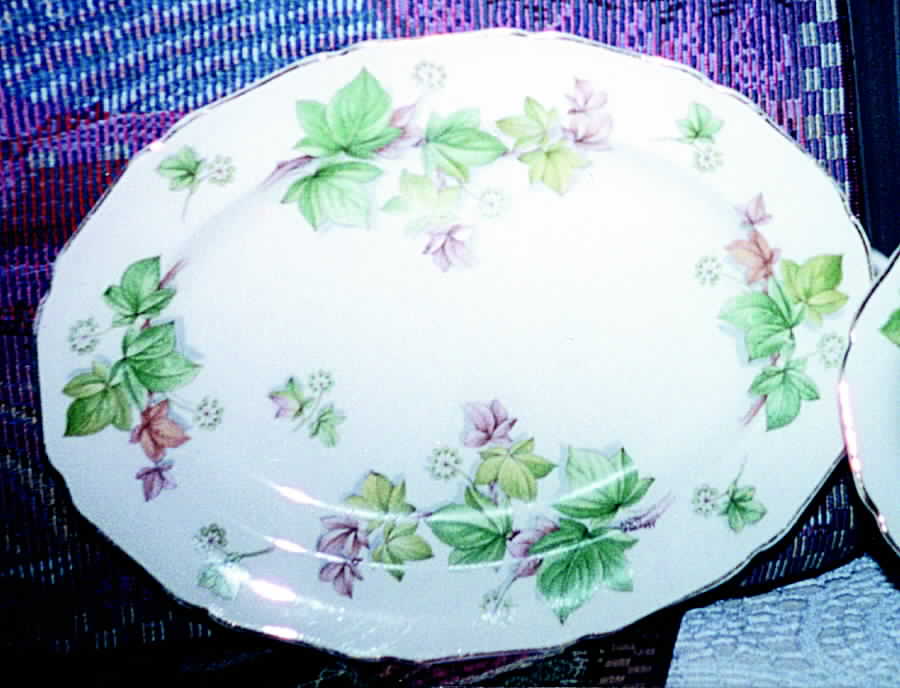 Ivy 13" Oval Serving Platter by Canonsburg-1