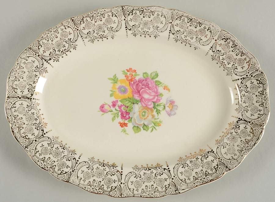 Lajean 11" Oval Serving Platter by Canonsburg-1