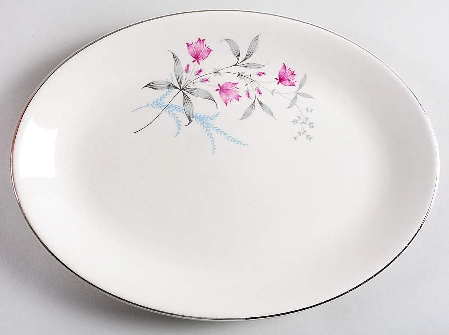Larkspur 11" Oval Serving Platter by Canonsburg-1