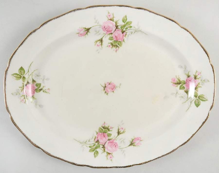 Modern Priscilla 13" Oval Serving Platter by Canonsburg-1