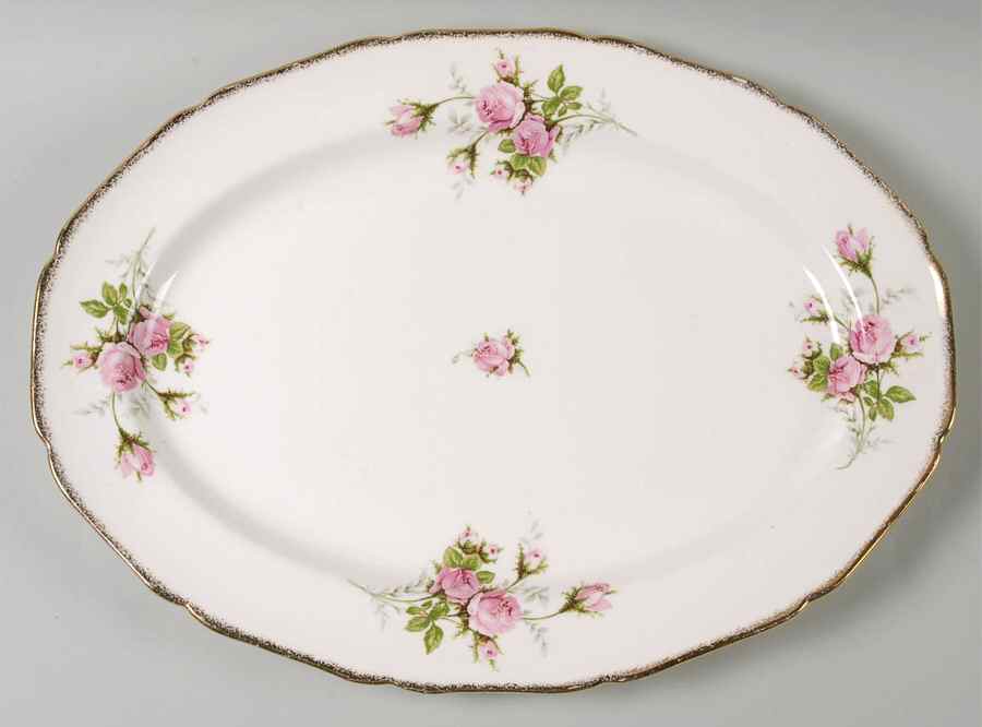 Modern Priscilla 15" Oval Serving Platter by Canonsburg-1