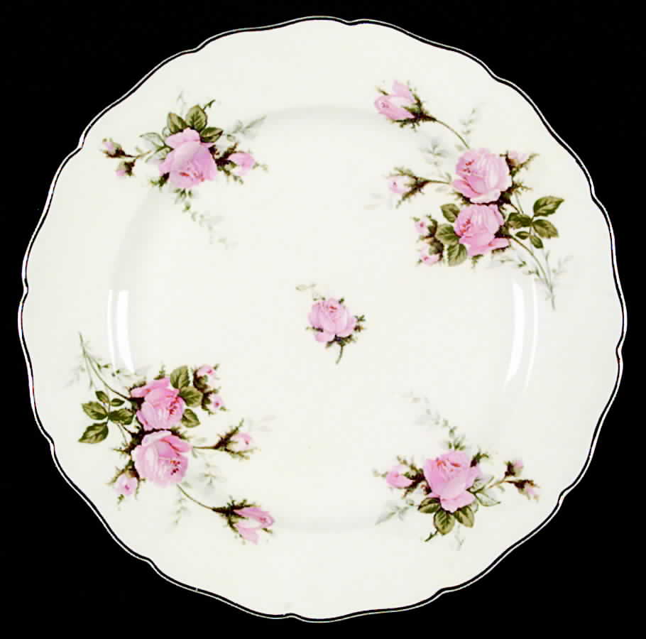 Moss Rose (Solid Gold Trim) Dinner Plate by Canonsburg-1