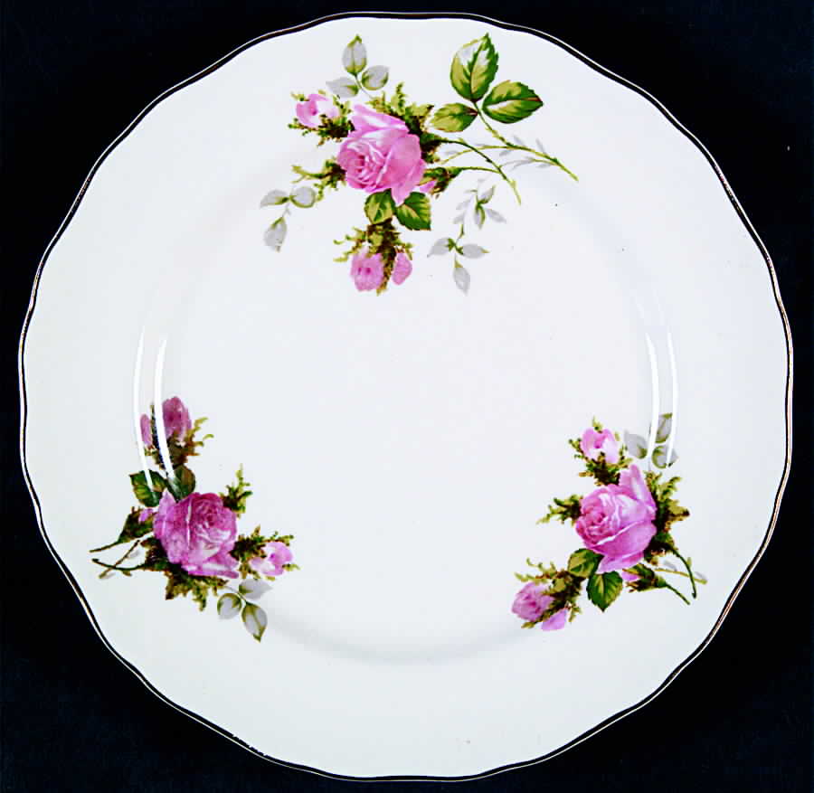 Moss Rose (Solid Gold Trim) Bread & Butter Plate by Canonsburg-1