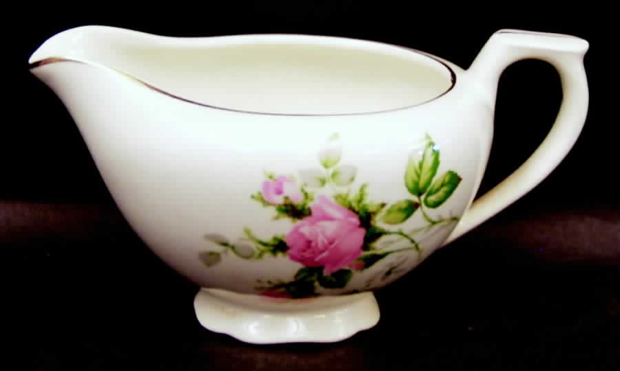 Moss Rose (Solid Gold Trim) Creamer by Canonsburg-1