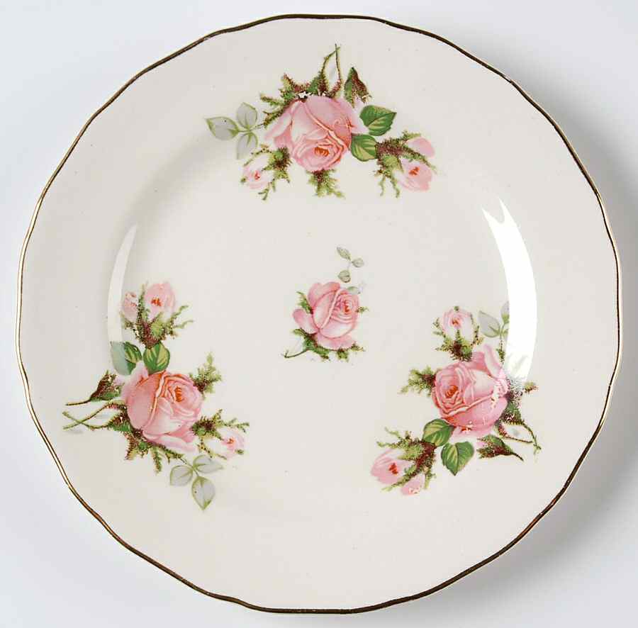 Moss Rose (Solid Gold Trim) Bread & Butter Plate by Canonsburg-1