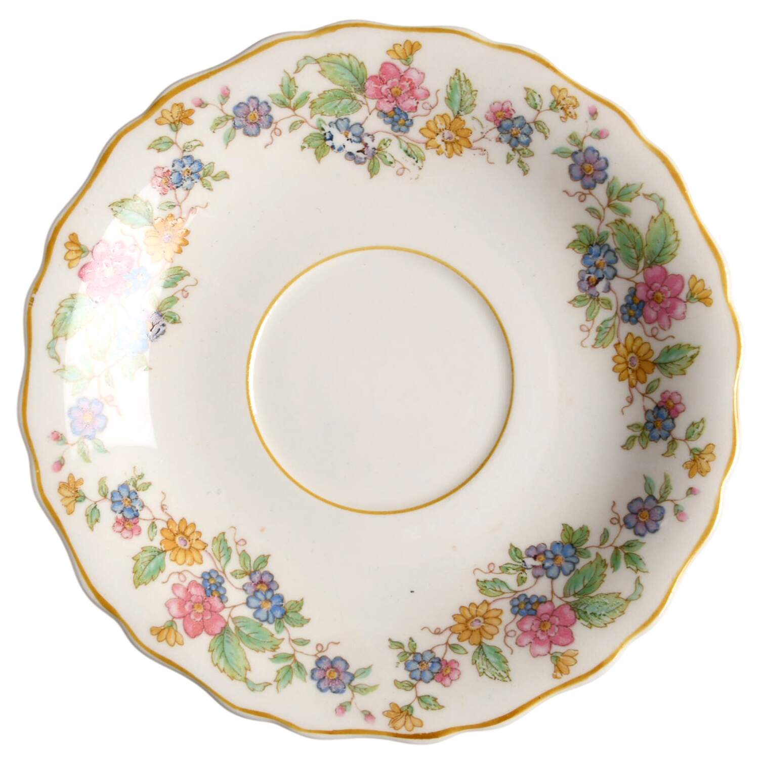 Patricia (Mustard Trim) Saucer by Canonsburg-1
