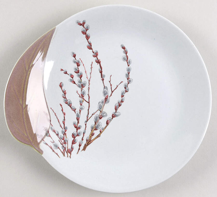 Pussy Willow Salad Plate by Canonsburg-1