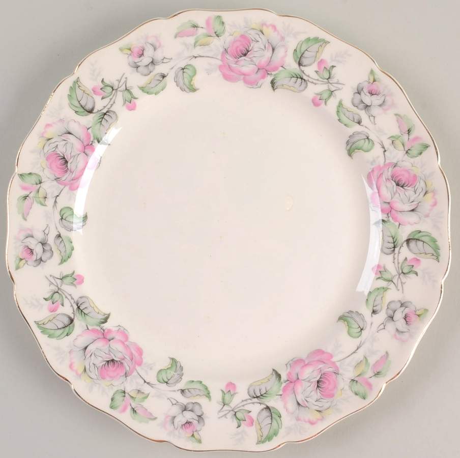 Queen's Rose Salad Plate by Canonsburg-1