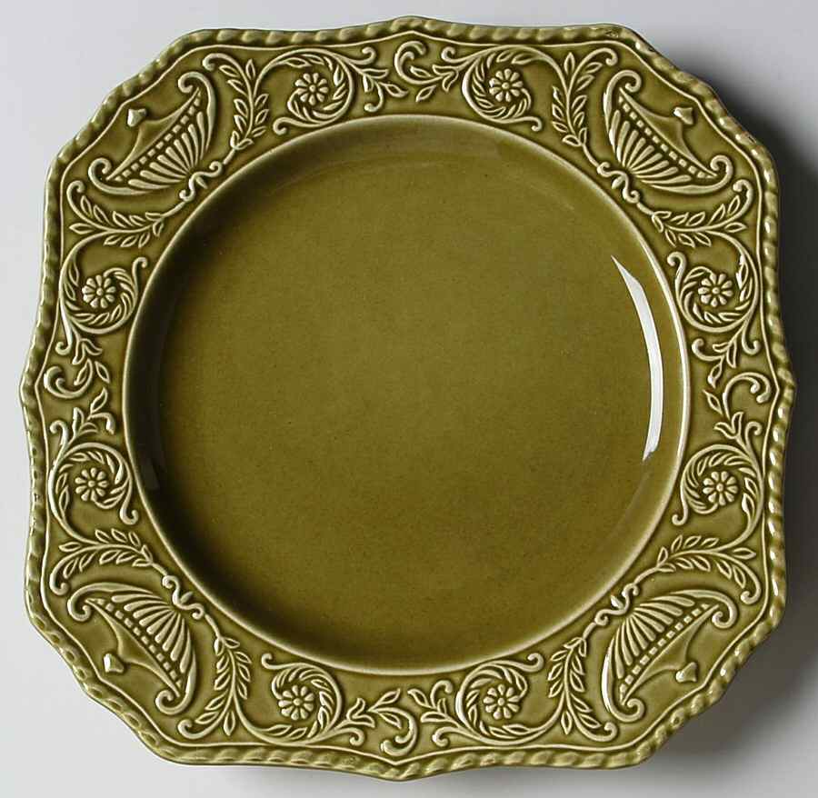 Regency Green Square Salad Plate by Canonsburg-1