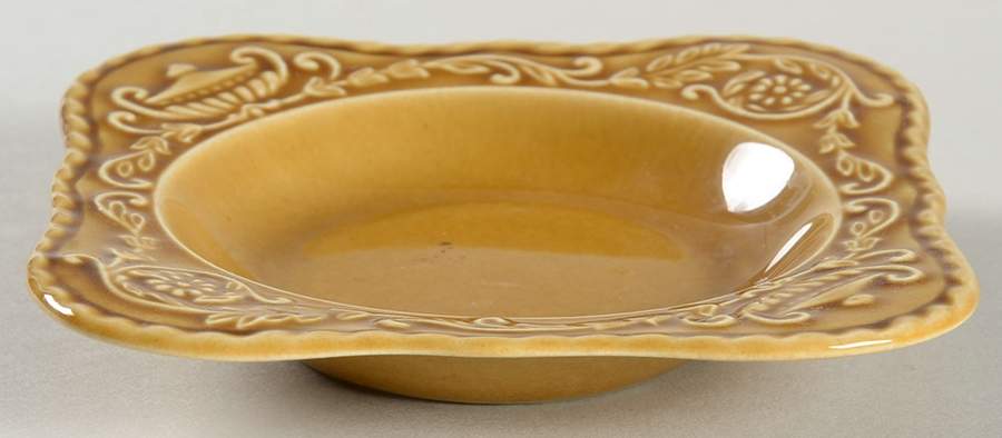 Regency Yellow Gold 4" Square Ashtray by Canonsburg-1