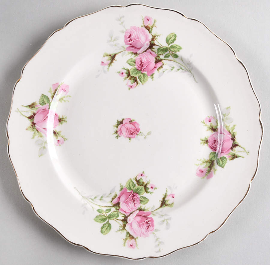 Rose Bouquet Salad Plate by Canonsburg-1