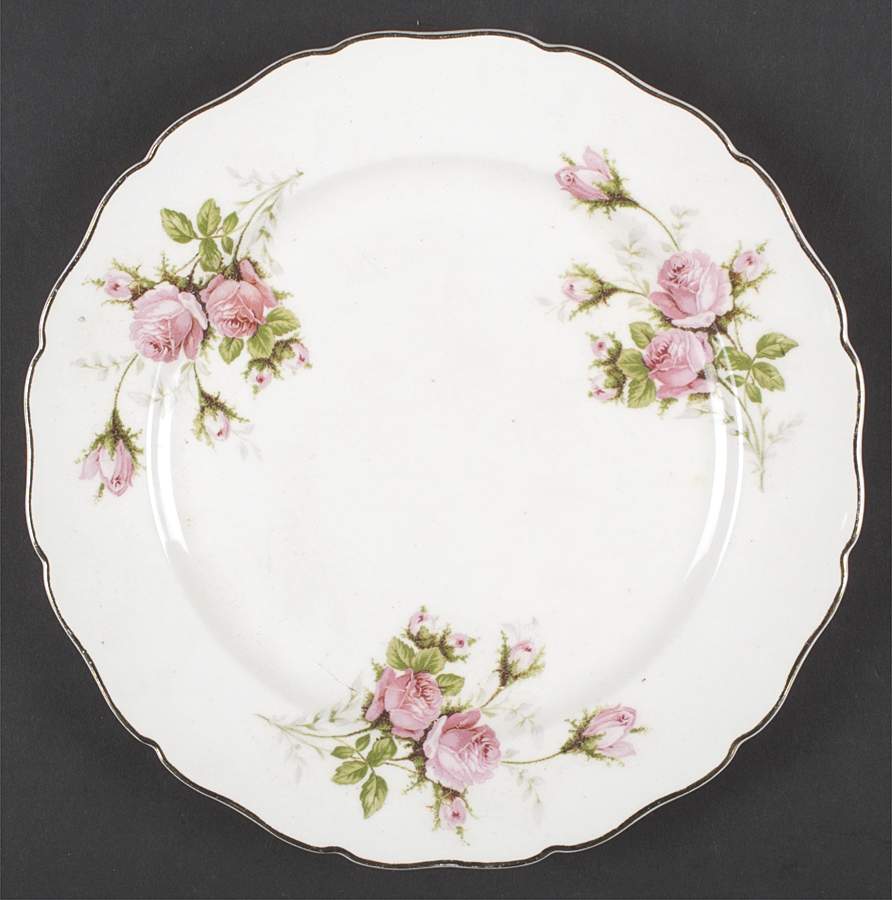 Rose Bouquet Luncheon Plate by Canonsburg-1
