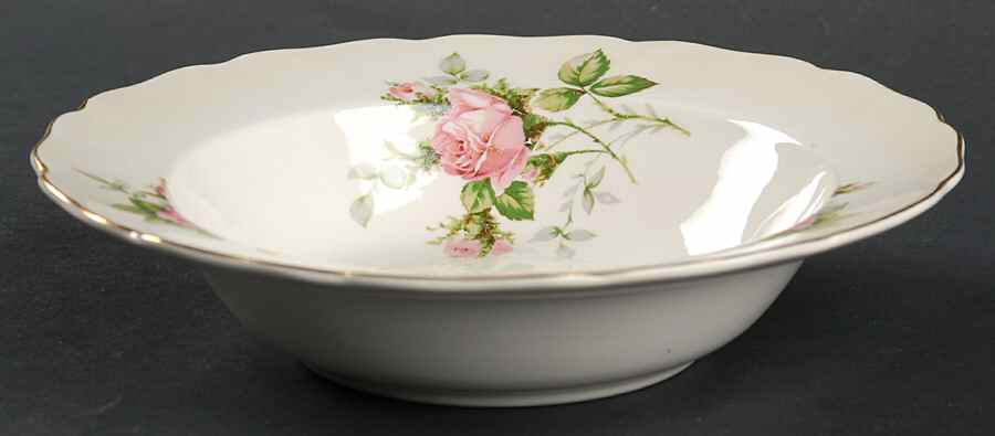 Rose Bouquet Rim Cereal Bowl by Canonsburg-1