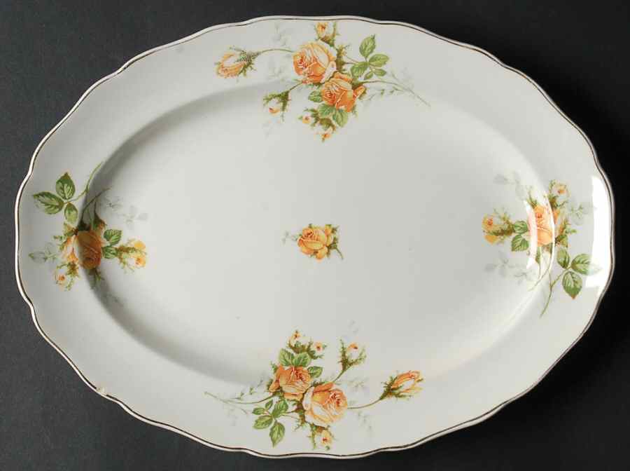 Sun Valley 11" Oval Serving Platter by Canonsburg-1