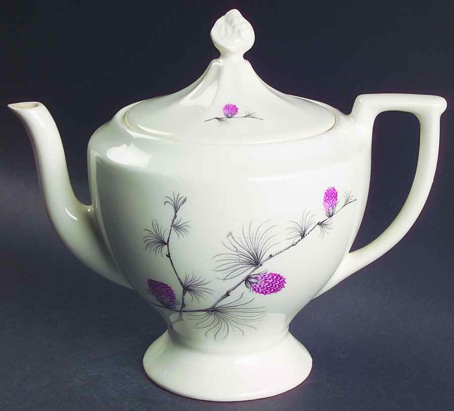 Wild Clover (Coupe, No Trim) Teapot & Lid by Canonsburg-1