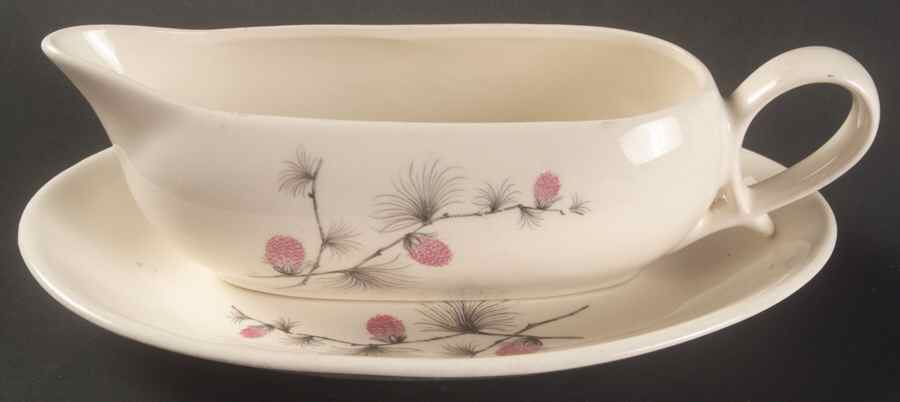 Wild Clover (Coupe, No Trim) Gravy Boat & Underplate by Canonsburg-1