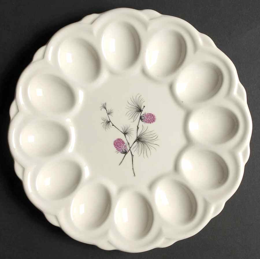 Wild Clover (Coupe, No Trim) Deviled Egg Plate by Canonsburg-1