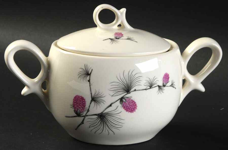 Wild Clover (Coupe, No Trim) Sugar Bowl & Lid by Canonsburg-1