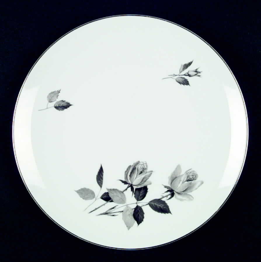 Silhouette Rose Dinner Plate by Cathedral-1