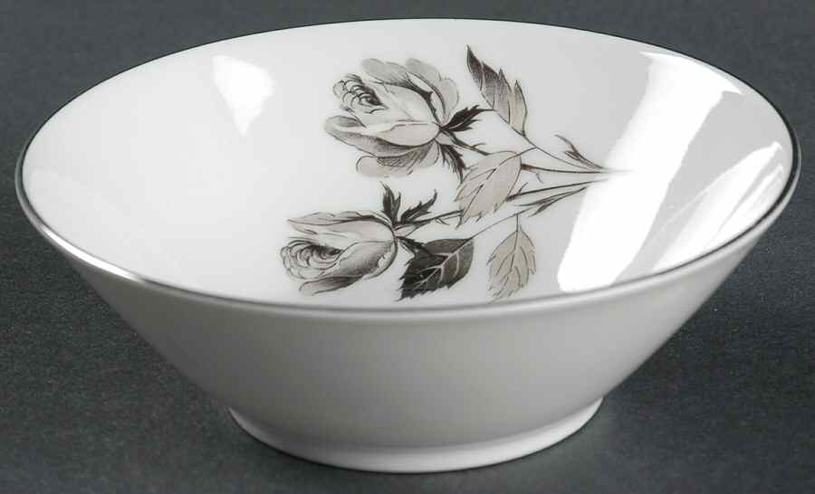 Silhouette Rose Fruit/Dessert (Sauce) Bowl by Cathedral-1