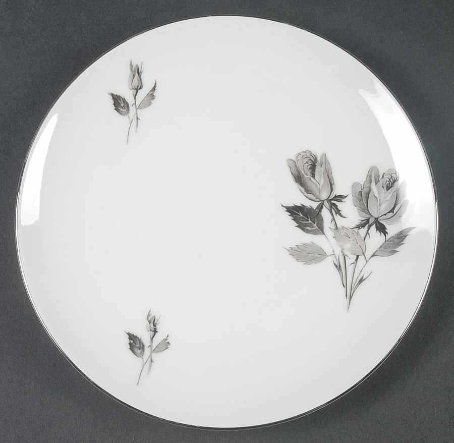 Silhouette Rose Bread & Butter Plate by Cathedral-1