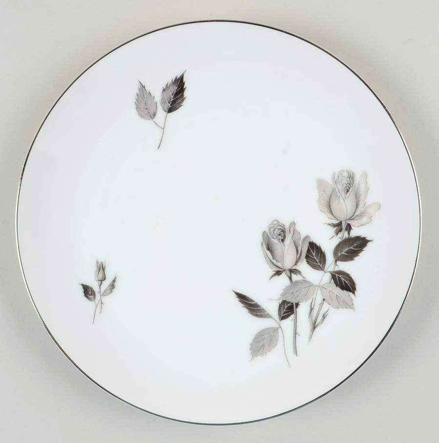 Silhouette Rose Salad Plate by Cathedral-1