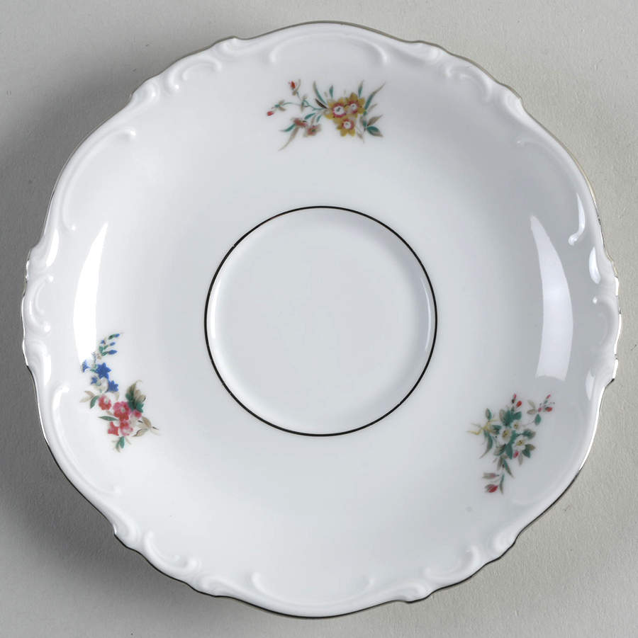 Bouquet Saucer for Footed Cup by Crown Bavaria-1