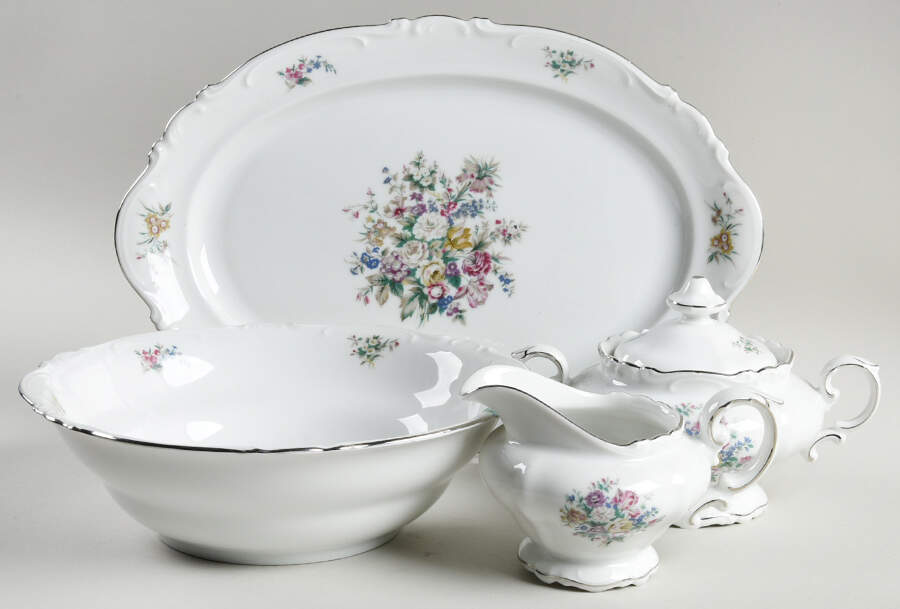 Bouquet 5 Piece Hostess Set by Crown Bavaria-1