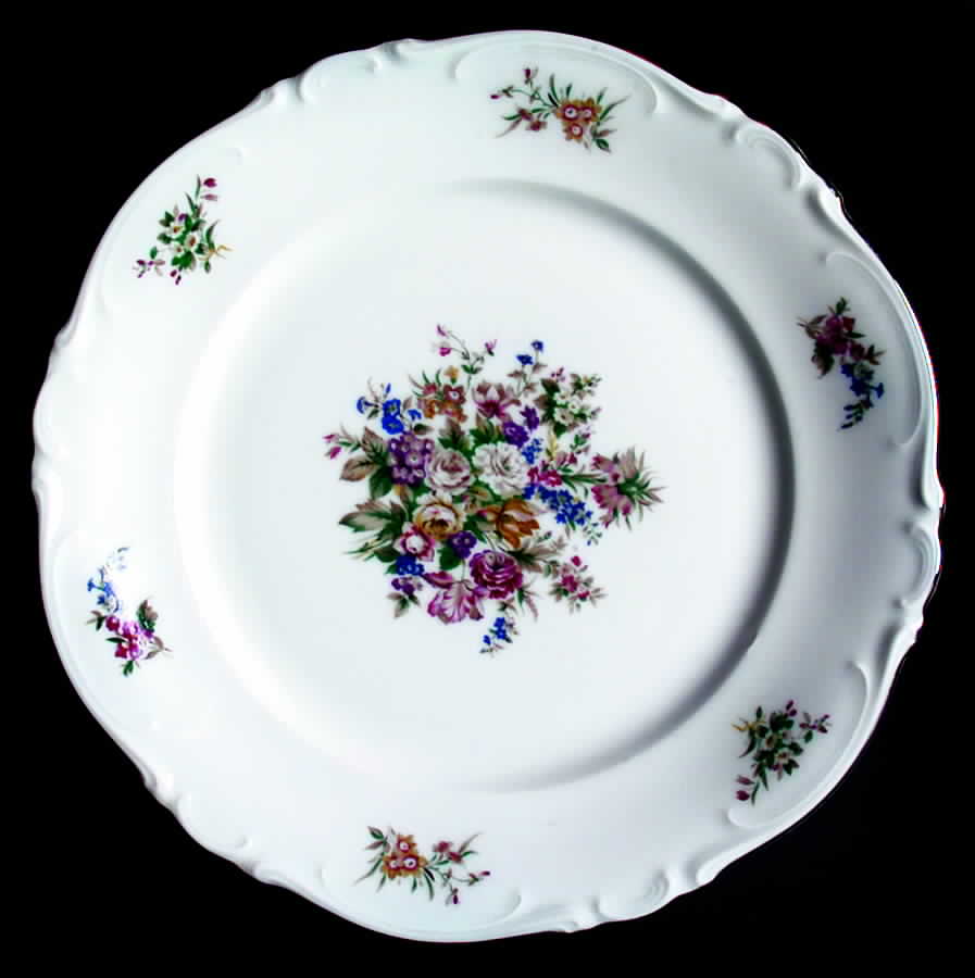 Bouquet Dinner Plate by Crown Bavaria-1