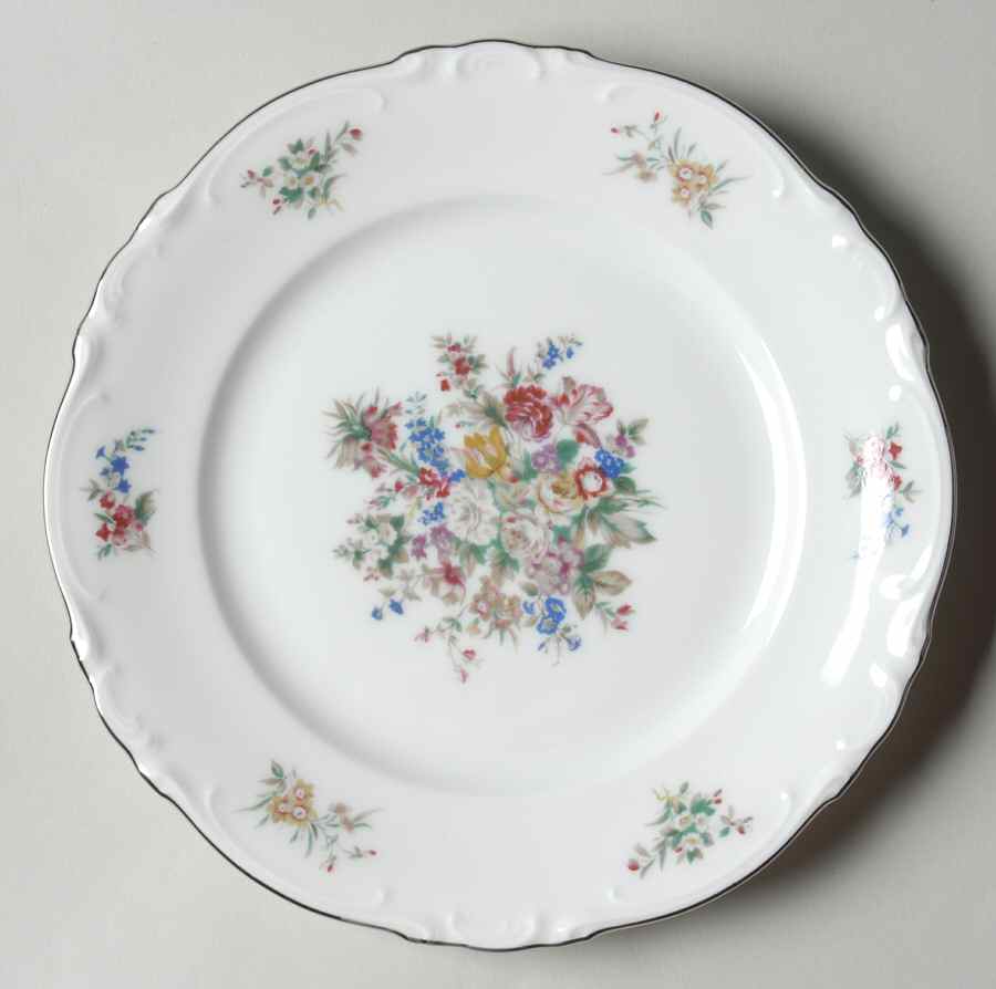 Bouquet Salad Plate by Crown Bavaria-1