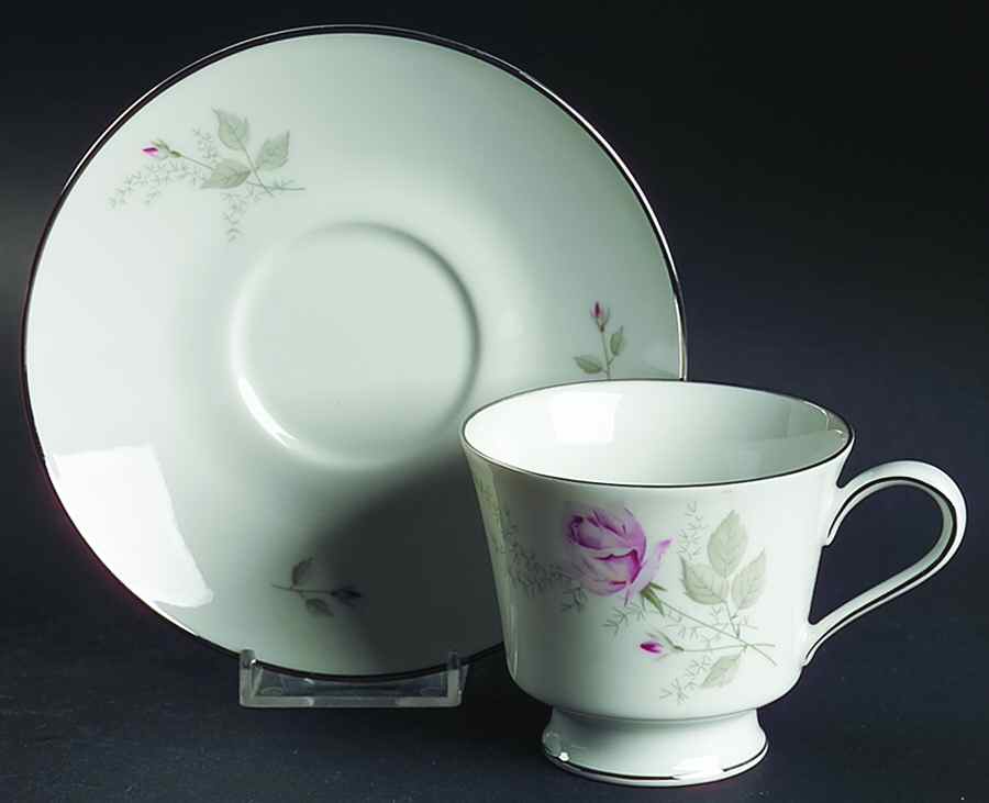 Fantasy Footed Cup & Saucer Set by Crown Bavaria-1