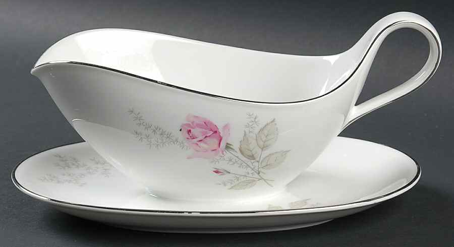 Fantasy Gravy Boat with Attached Underplate by Crown Bavaria-1