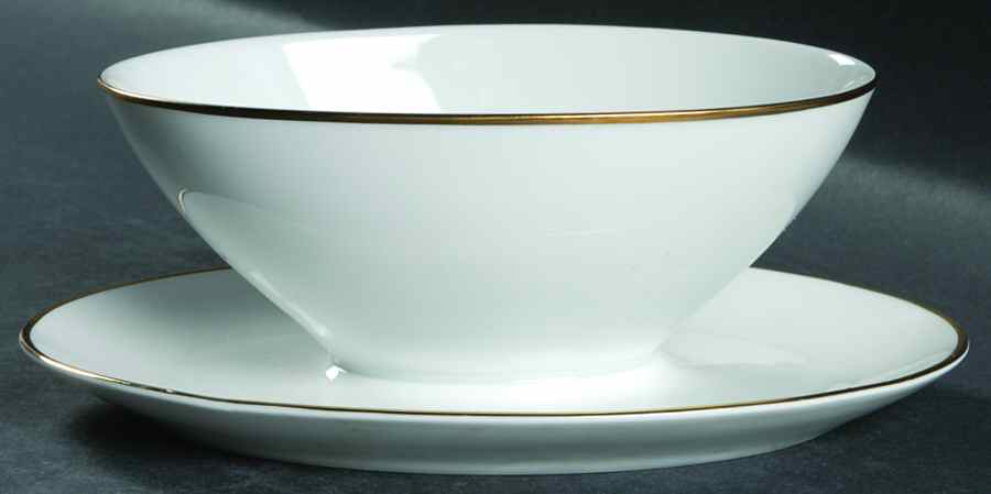 Monarch Gravy Boat with Attached Underplate by Crown Bavaria-1