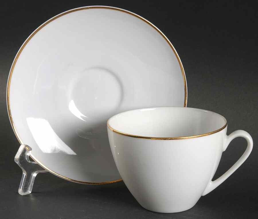 Monarch Flat Cup & Saucer Set by Crown Bavaria-1