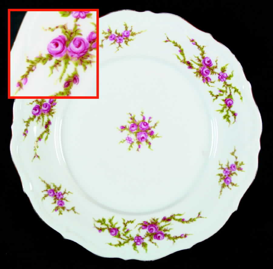 Moss Rose Dinner Plate by Crown Bavaria-1