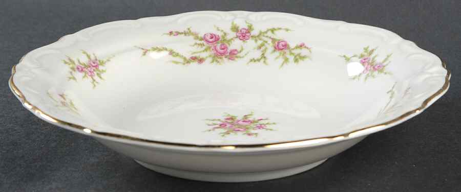 Moss Rose Rim Soup Bowl by Crown Bavaria-1