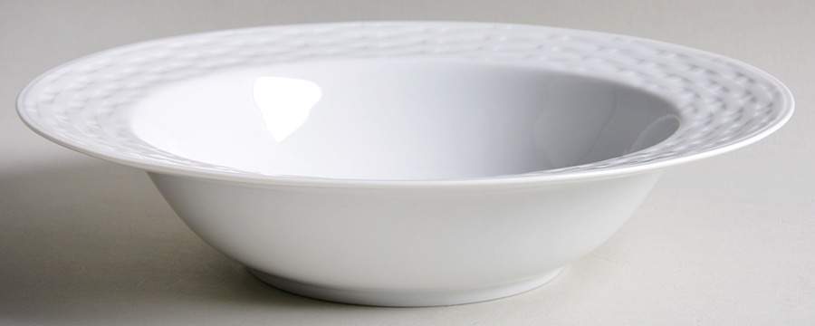 Basketweave 10" Round Vegetable Bowl by Crate & Barrel-1