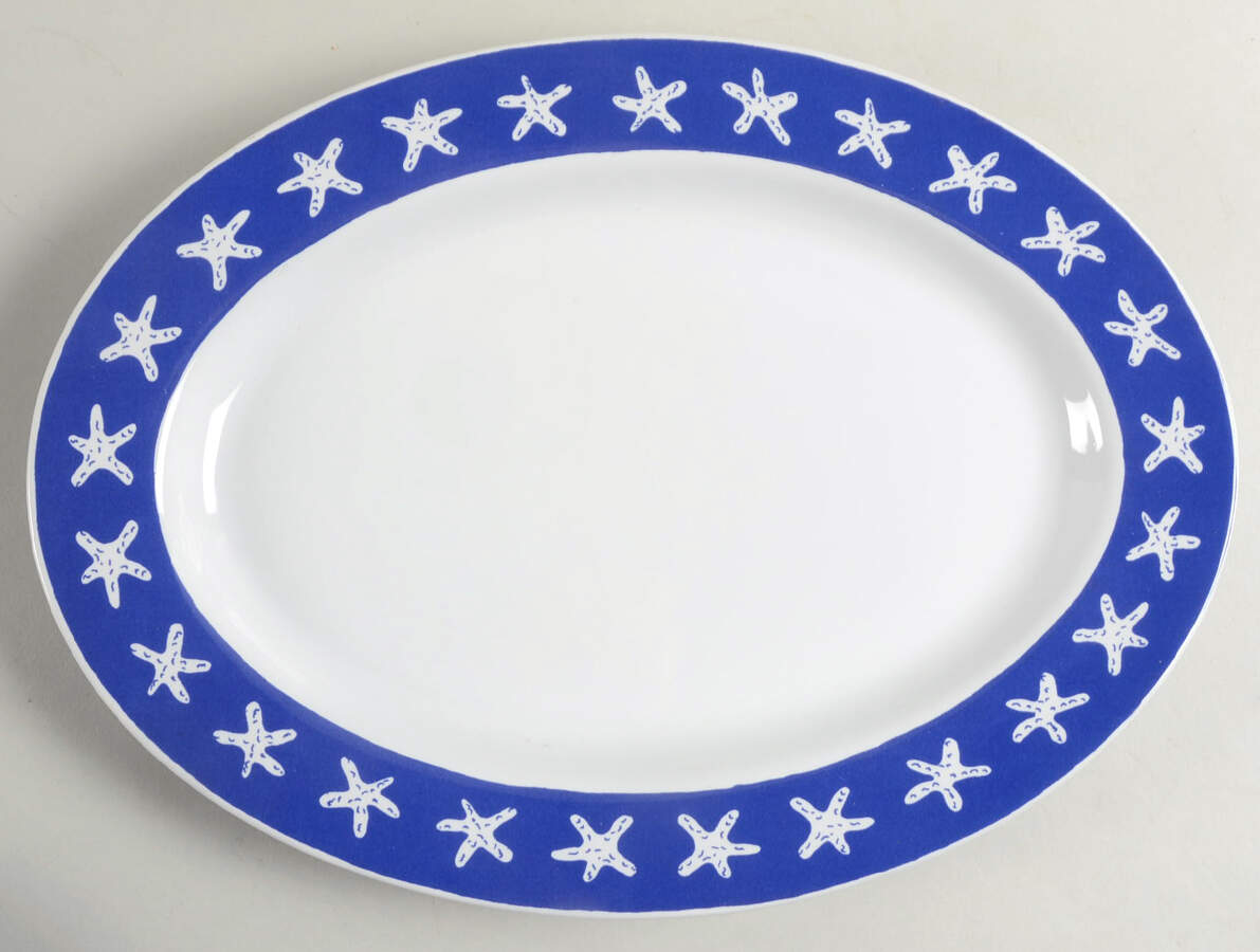 Starfish 12" Oval Serving Platter by Crate & Barrel-1